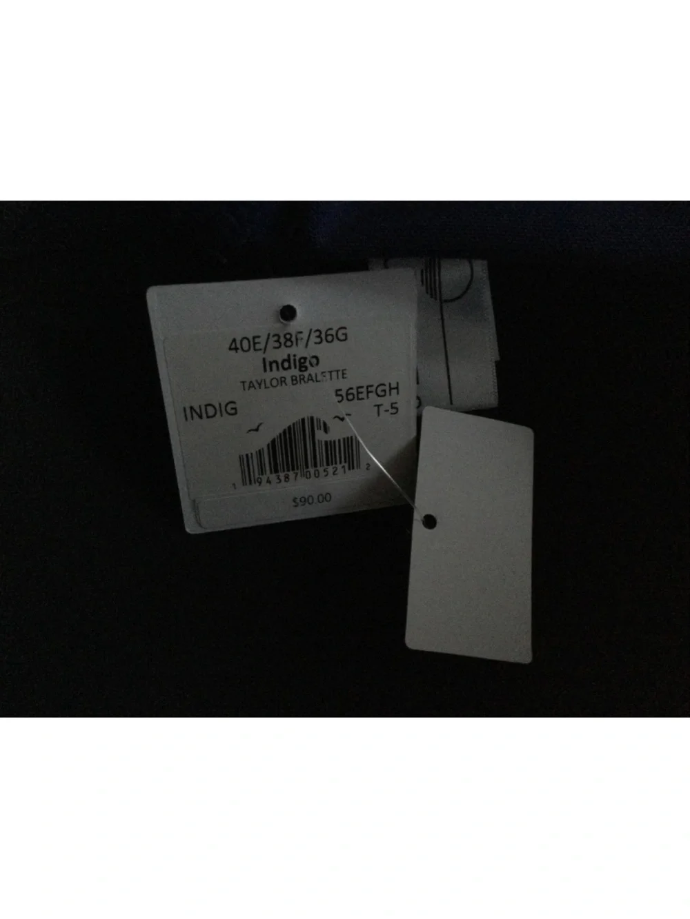 Sunsets Indigo Underwire Top Size 40E/38F/36G